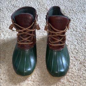 Barley worn Sperry duck boots